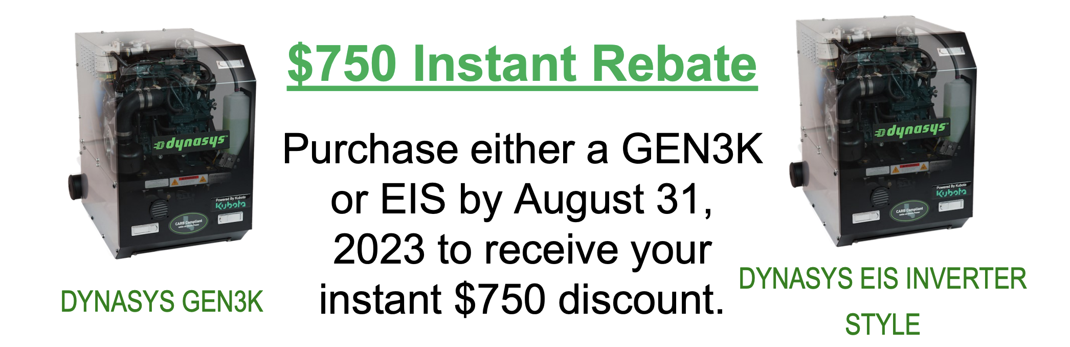 $750 rebate Prmotoion